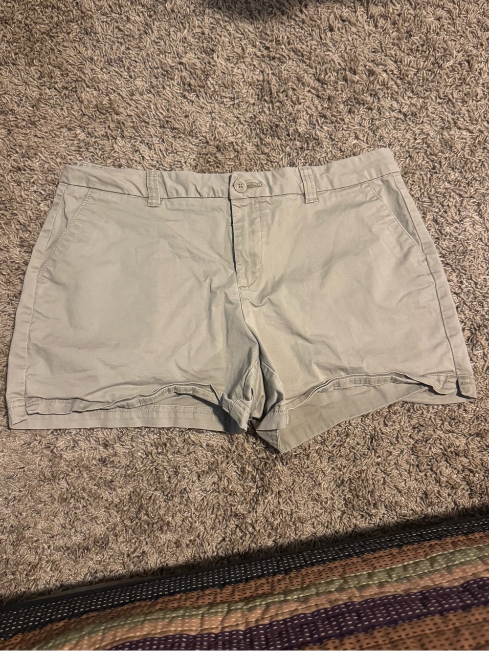 Magellan Outdoors Women's Khaki/Tan Mid-Rise Cotton Shorts